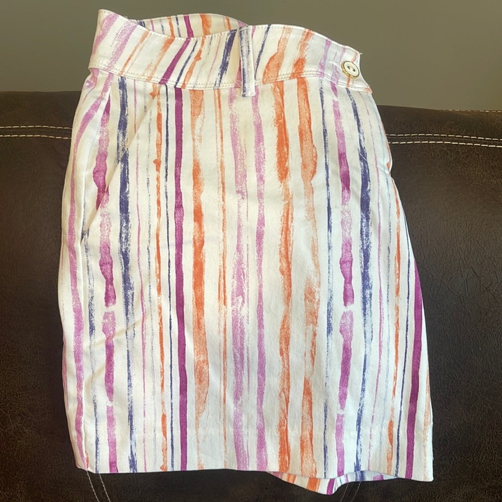 Isaac Mizrahi Striped Shorts